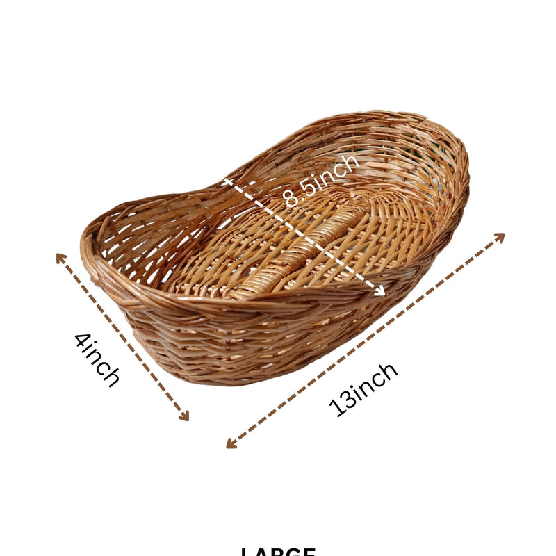 Bamboo Boat Shaped basket - swadeshibamboo