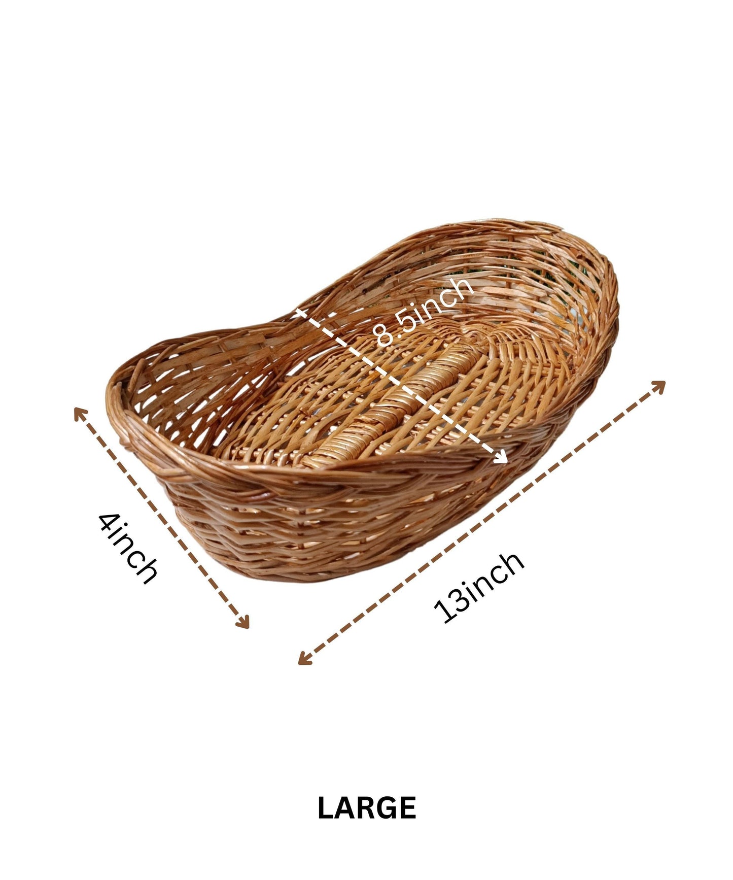 Bamboo Boat Shaped basket - swadeshibamboo