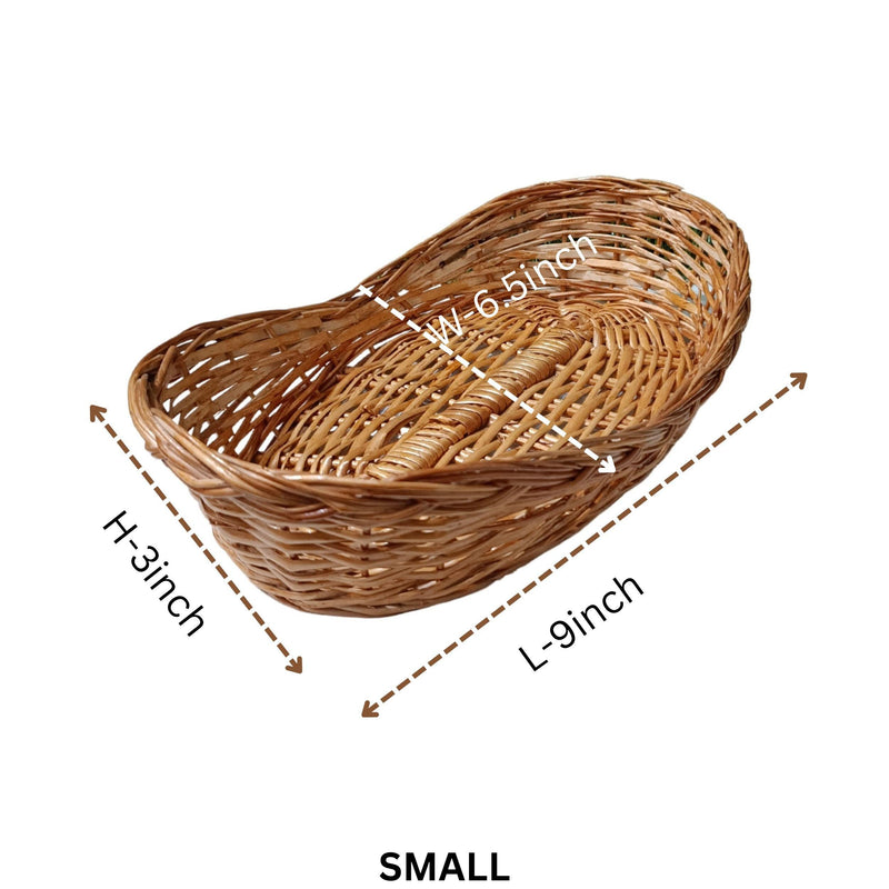 Bamboo Boat Shaped basket - swadeshibamboo