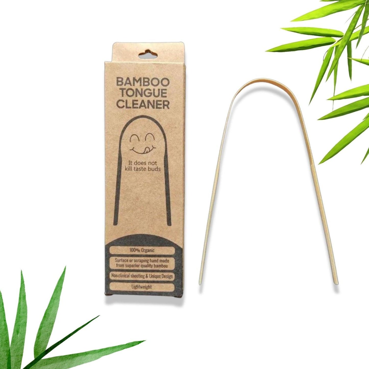 Swadeshi Bamboo Tongue Cleaner for Fresh Breath Odour Free Mouth | Set of 2 - swadeshibamboo