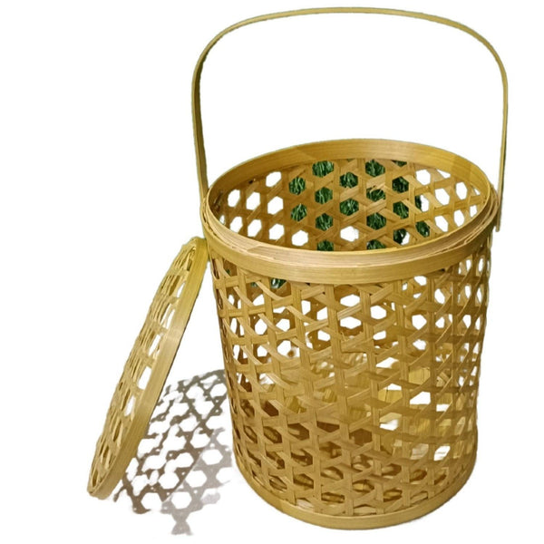 Cane Basket for Fruit and Vegetables Storage Home and Kitchen - swadeshibamboo