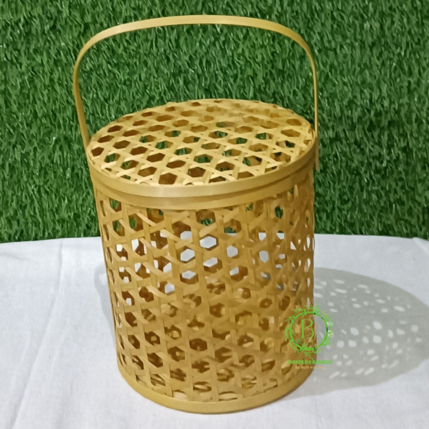 Cane Basket for Fruit and Vegetables Storage Home and Kitchen