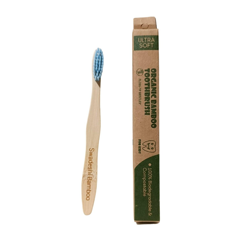 Wooden Bamboo Toothbrush | Pack of 10 | Ultra-Soft Bristles | BPA Free | Biodegradable and Compostable - swadeshibamboo