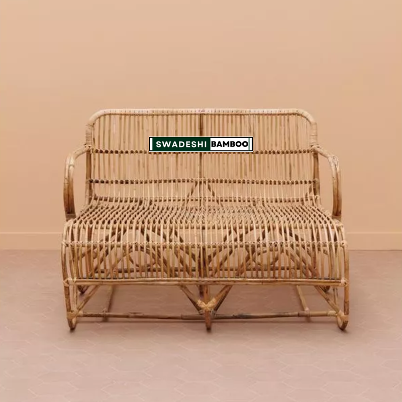 Bamboo Rattan 2-Seater Sofa
