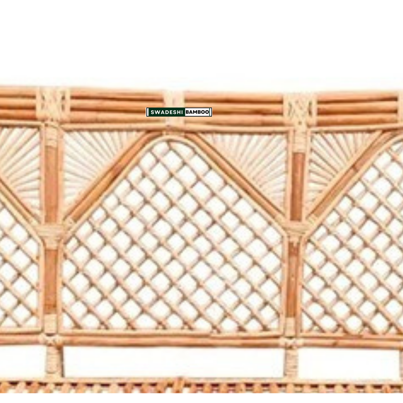 Bamboo 3 Seater Cane Sofa