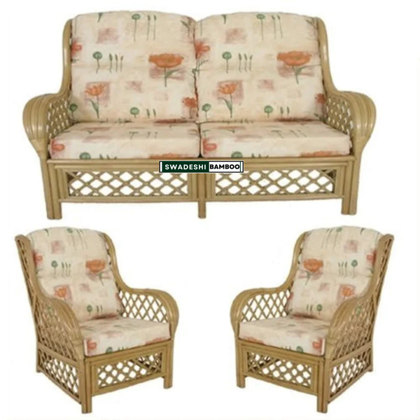 Bamboo Cane Sofa Set (2+1+1)
