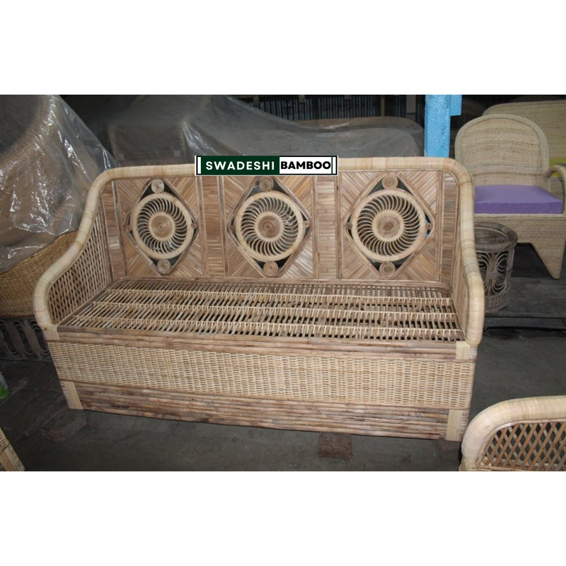 3-Seater Bamboo Sofa