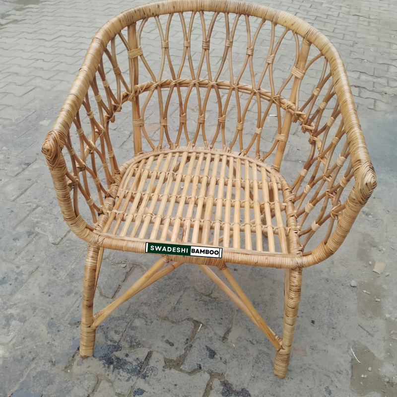 Handcrafted Modern Design Bamboo Cane Chairs