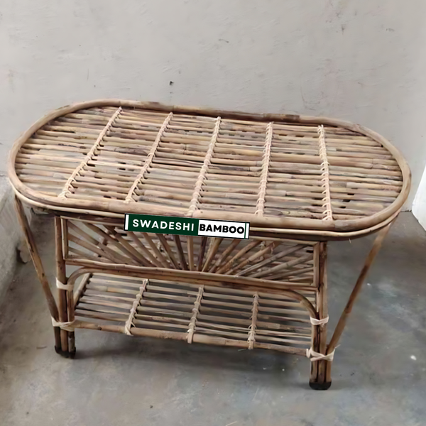 Bamboo Chair Set for Balcony, Garden & Indoor Seating – 4 Chairs + Table