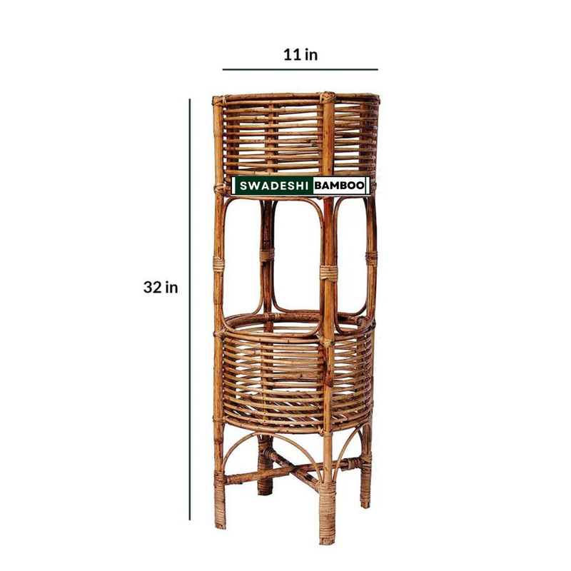 Bamboo Planter Stand for home garden, Balcony, Living, and office 32*11 Inch