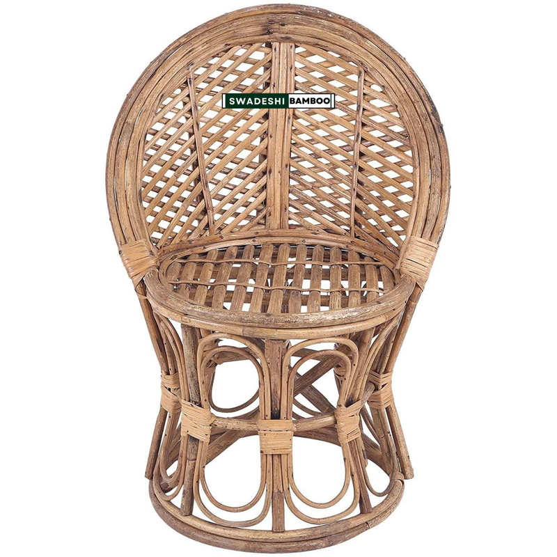 Handcrafted Vintage Design Bamboo Cane Chair
