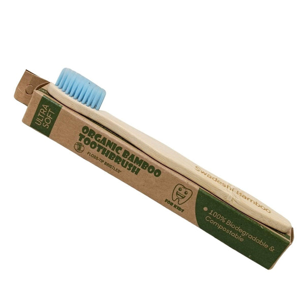 Wooden Bamboo Toothbrush | Pack of 2 | Ultra-Soft Bristles | BPA Free | Biodegradable and Compostable - swadeshibamboo