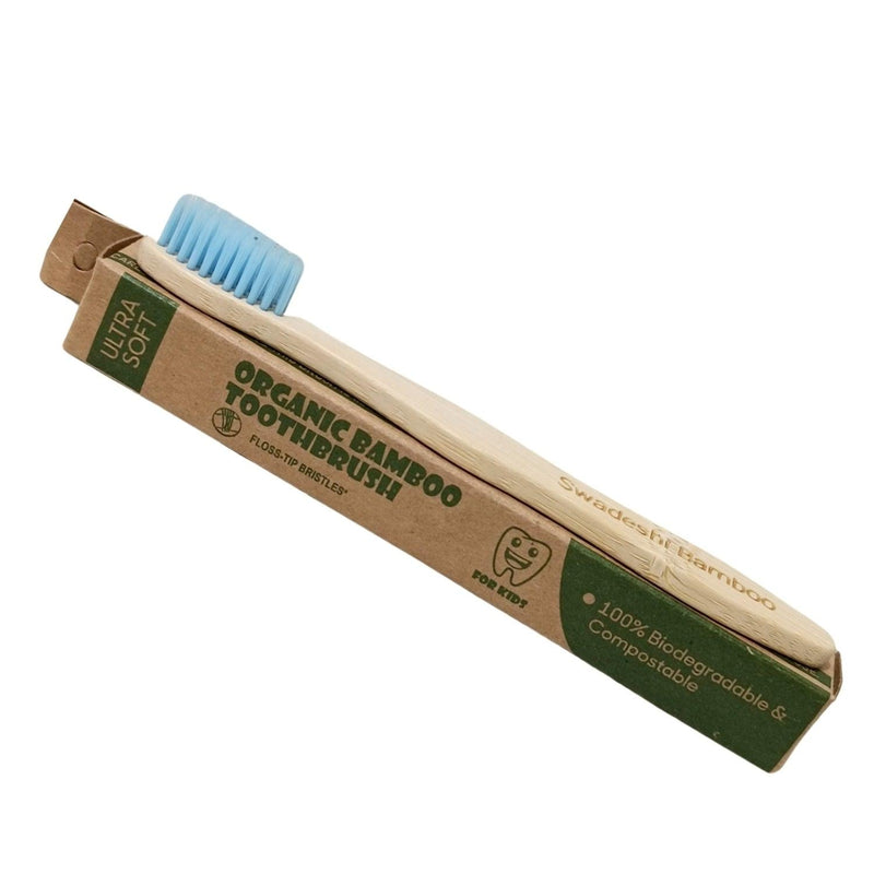 Wooden Bamboo Toothbrush | Pack of 10 | Ultra-Soft Bristles | BPA Free | Biodegradable and Compostable - swadeshibamboo