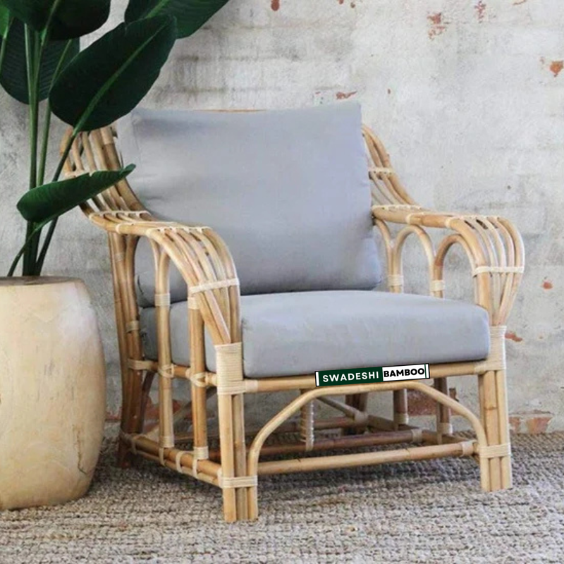 Swadeshi Bamboo Arm Chair (Set Of 2)