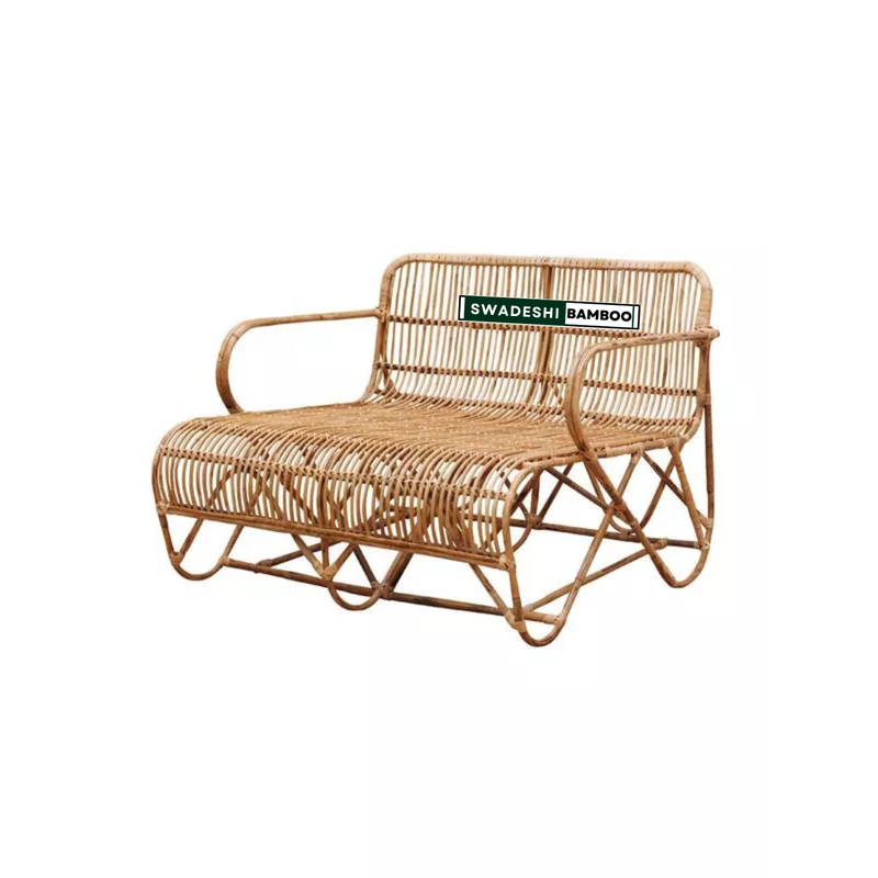 Bamboo Rattan 2-Seater Sofa