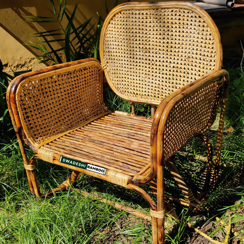 Bamboo Cane weaving Sofa Set With Table