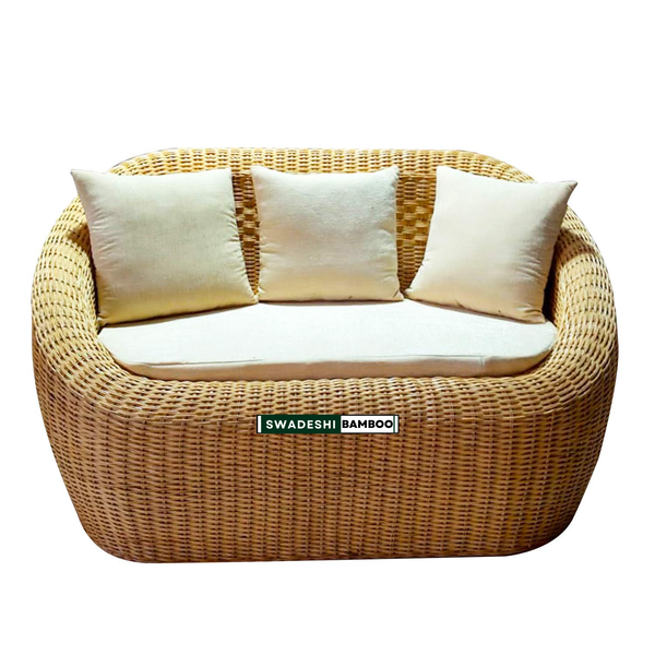 3 Seater Bamboo Sofa Set for Garden | Natural Elegance | Sofa for Bed Room | Luxury Sofa Set