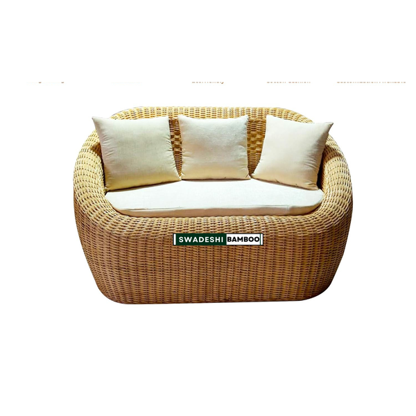 3 Seater Bamboo Sofa Set for Garden | Natural Elegance | Sofa for Bed Room | Luxury Sofa Set