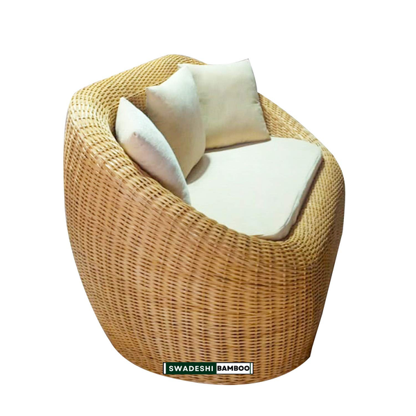 3 Seater Bamboo Sofa Set for Garden | Natural Elegance | Sofa for Bed Room | Luxury Sofa Set