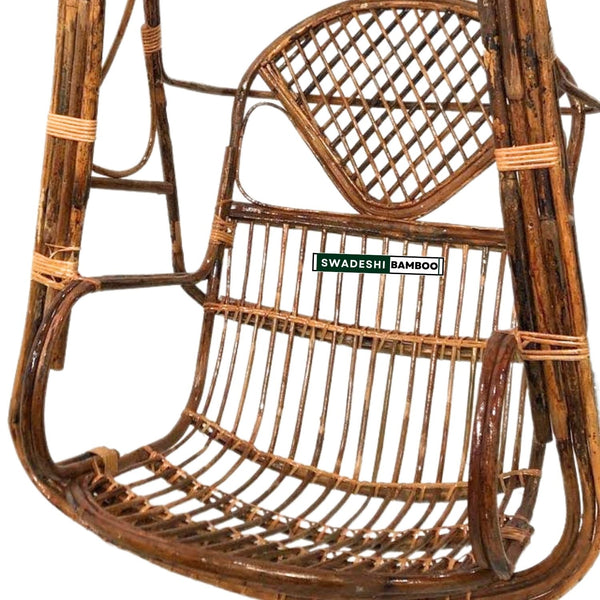 Indoor and Outdoor swing | Rattan Cane Jhula for Balcony, Patio, Garden