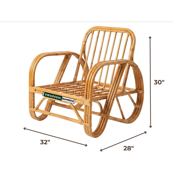 Bamboo Cane Sofa Set for Indoor & Commercial Spaces