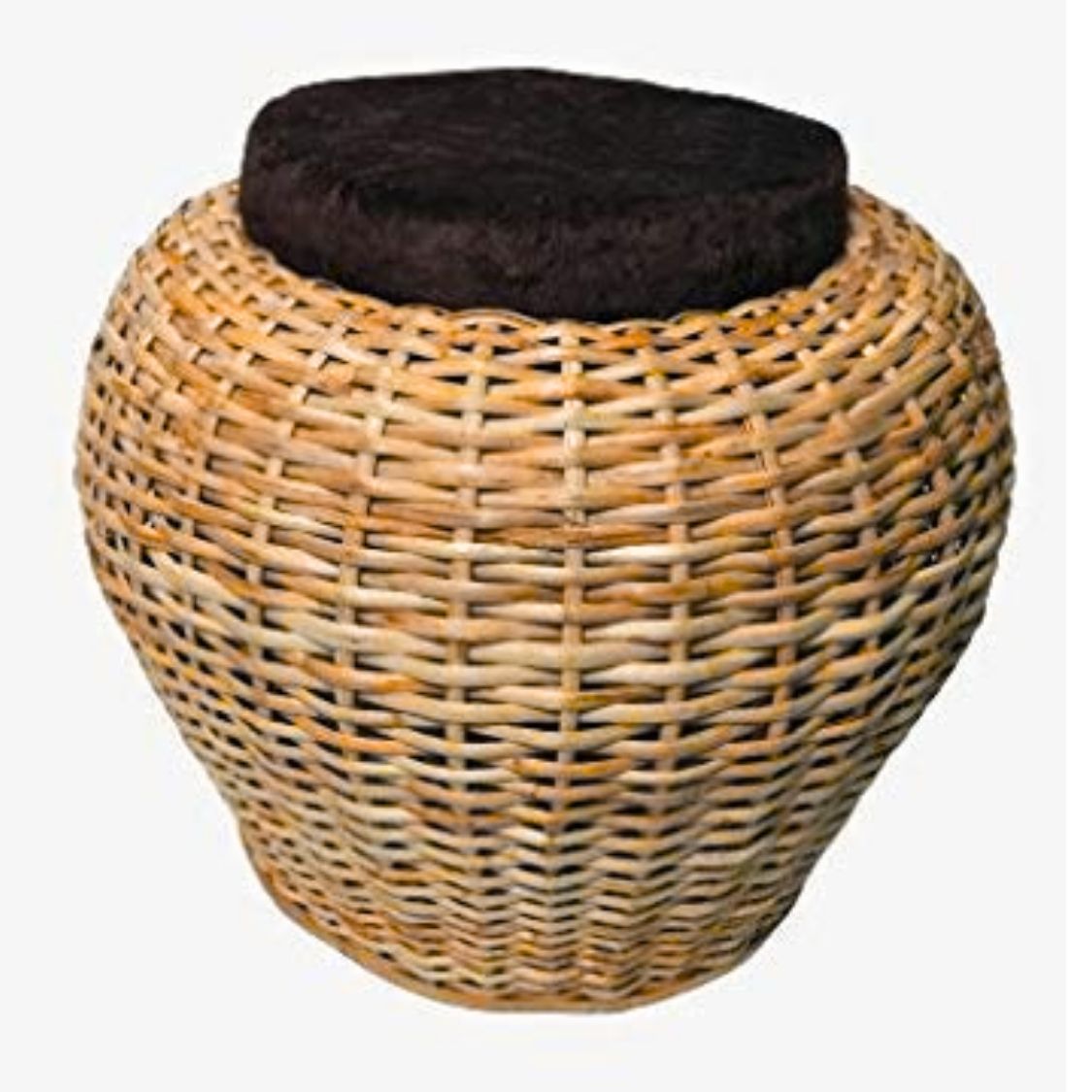 Bamboo bunai Stool muda | Cane round Muda for Living Room, Balcony and office