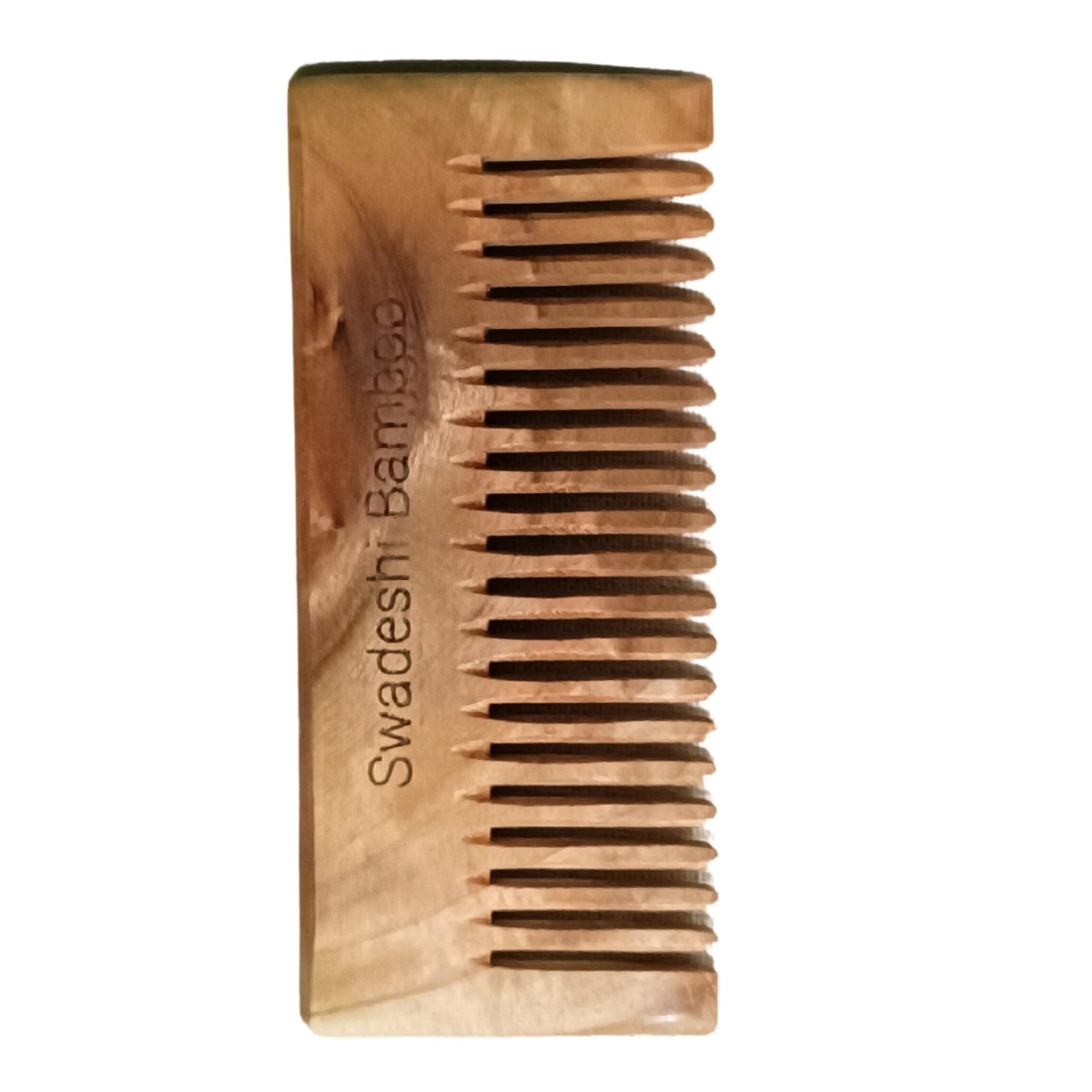 Swadeshi Bamboo Neem Wood Shampoo Comb |  Hair Care | Hair Growth