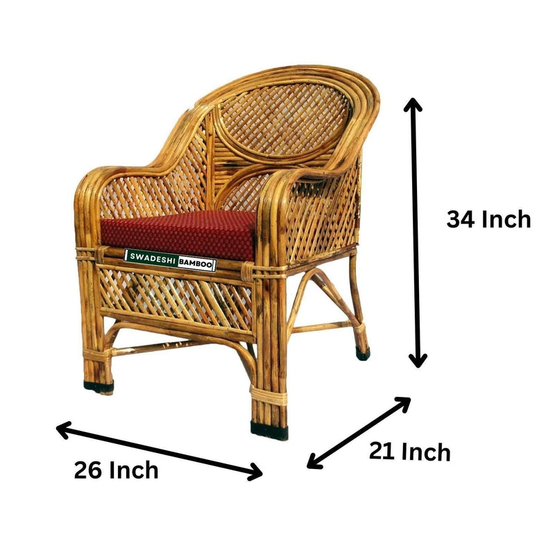 Cane and Bamboo Sofa Set