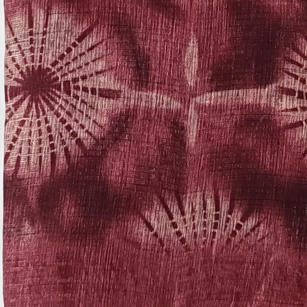 Women's Khadi Designer Saree With Blouse Piece (Wine)
