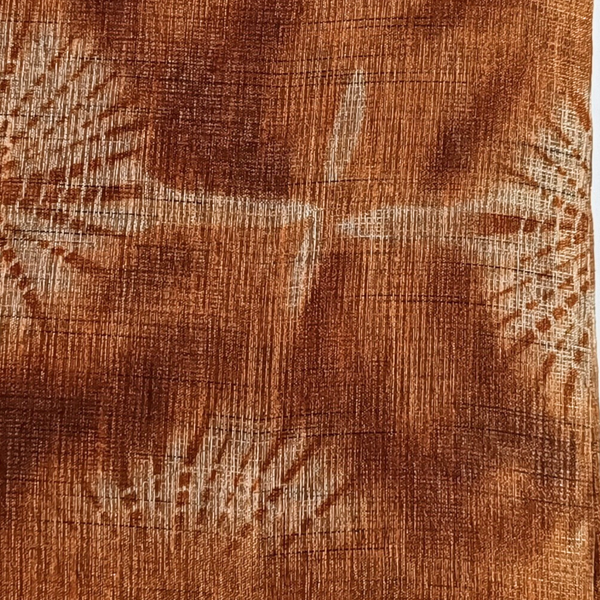 Women's Bamboo Khadi Daily Wear Saree With Blouse Piece (Orange)
