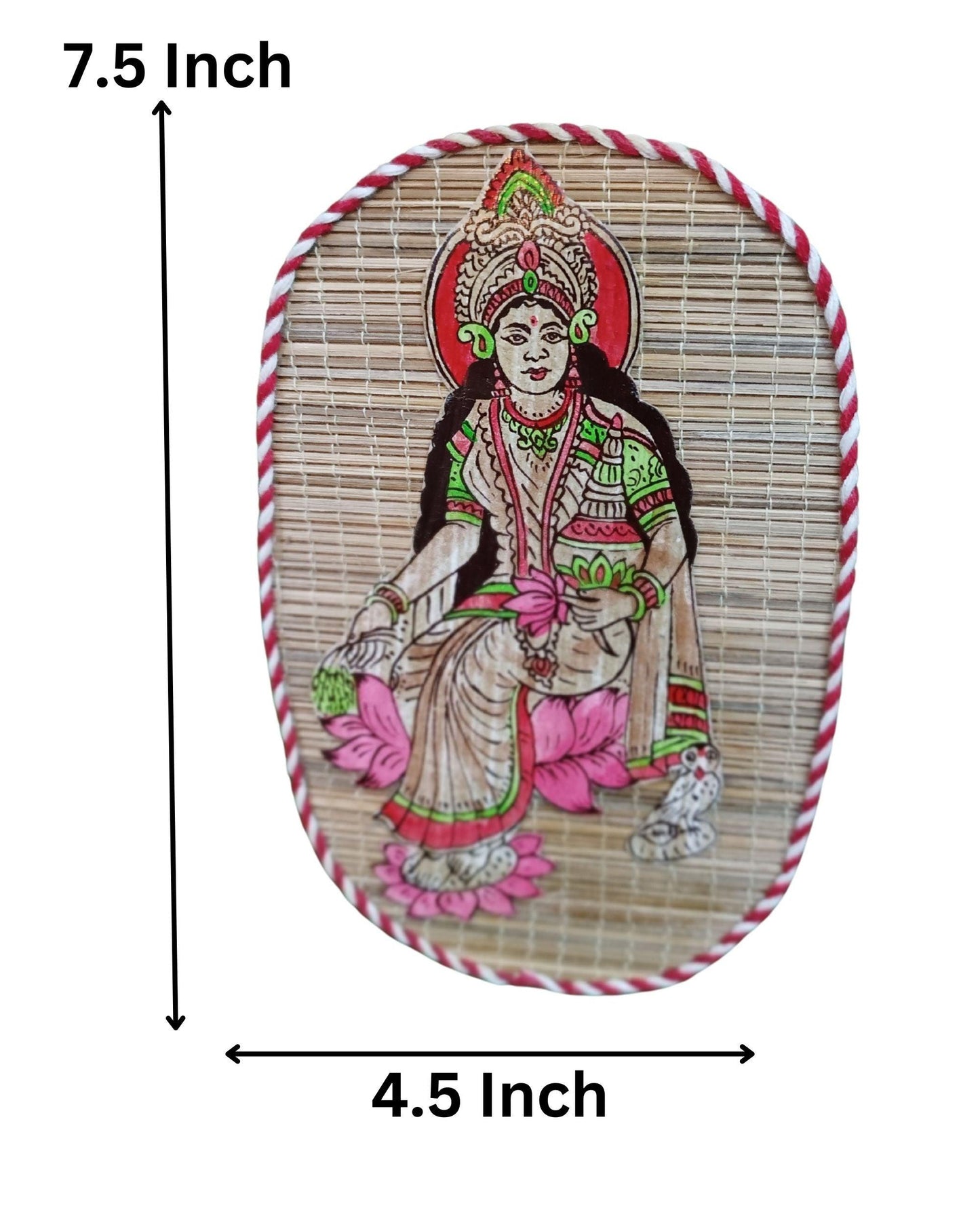 Bamboo Wall Decor handmade Item (Laxmi) - swadeshibamboo