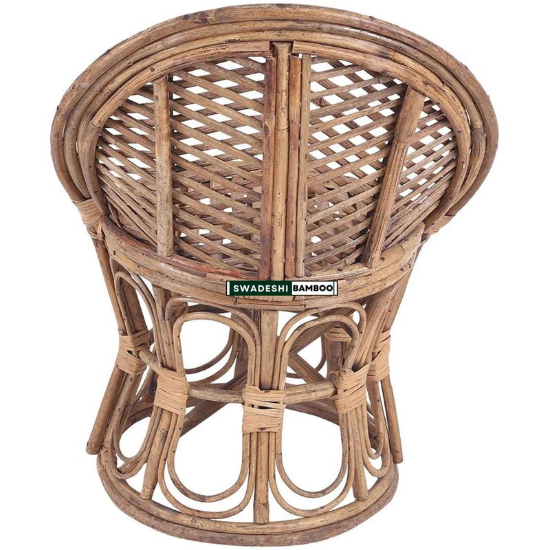 Handcrafted Vintage Design Bamboo Cane Chair