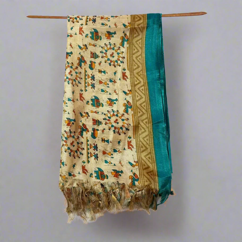 Handloom Art Silk Women's Printed Dupatta