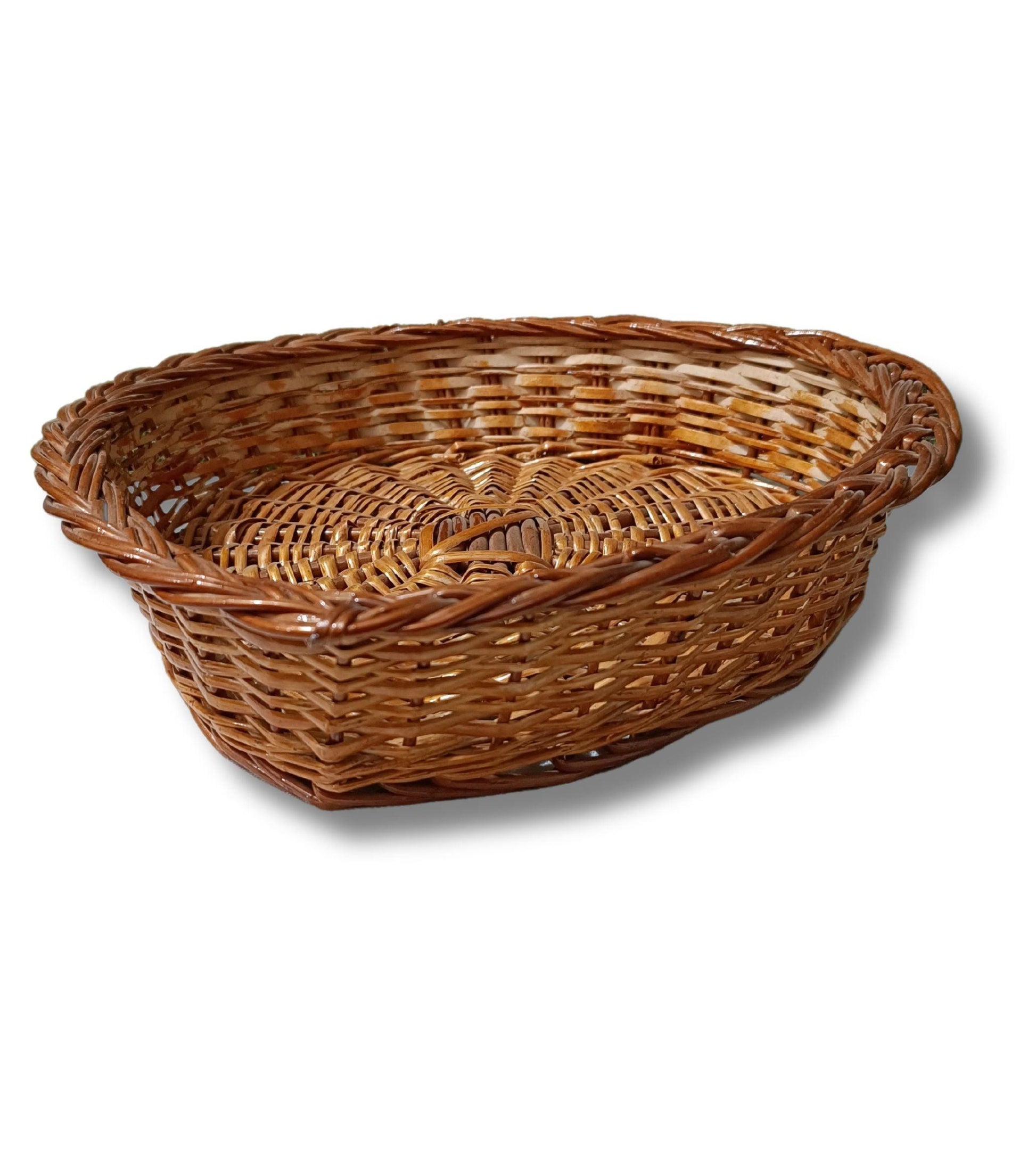 Bamboo Heart shaped Hamper Basket 12" - swadeshibamboo