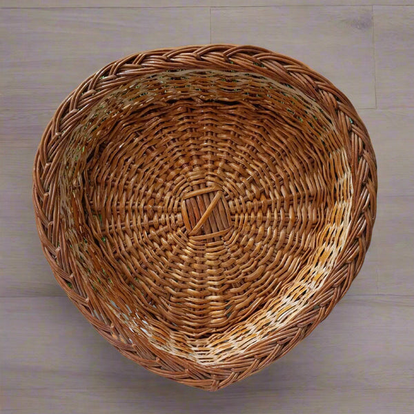 Bamboo Heart shaped Hamper Basket 12