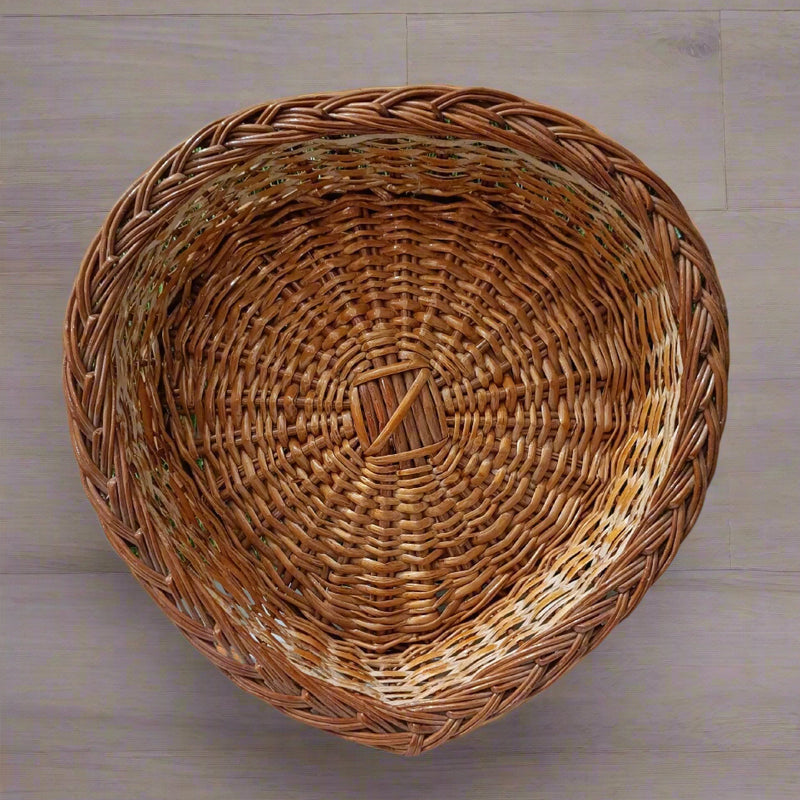 Bamboo Heart shaped Hamper Basket 12