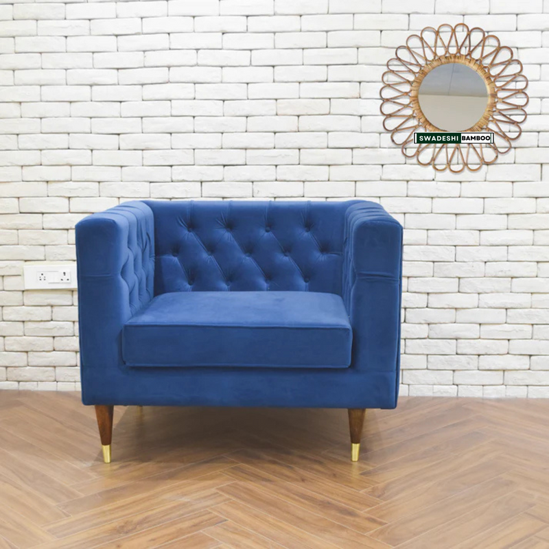 Round Handmade Rattan Cane Wall Mirror