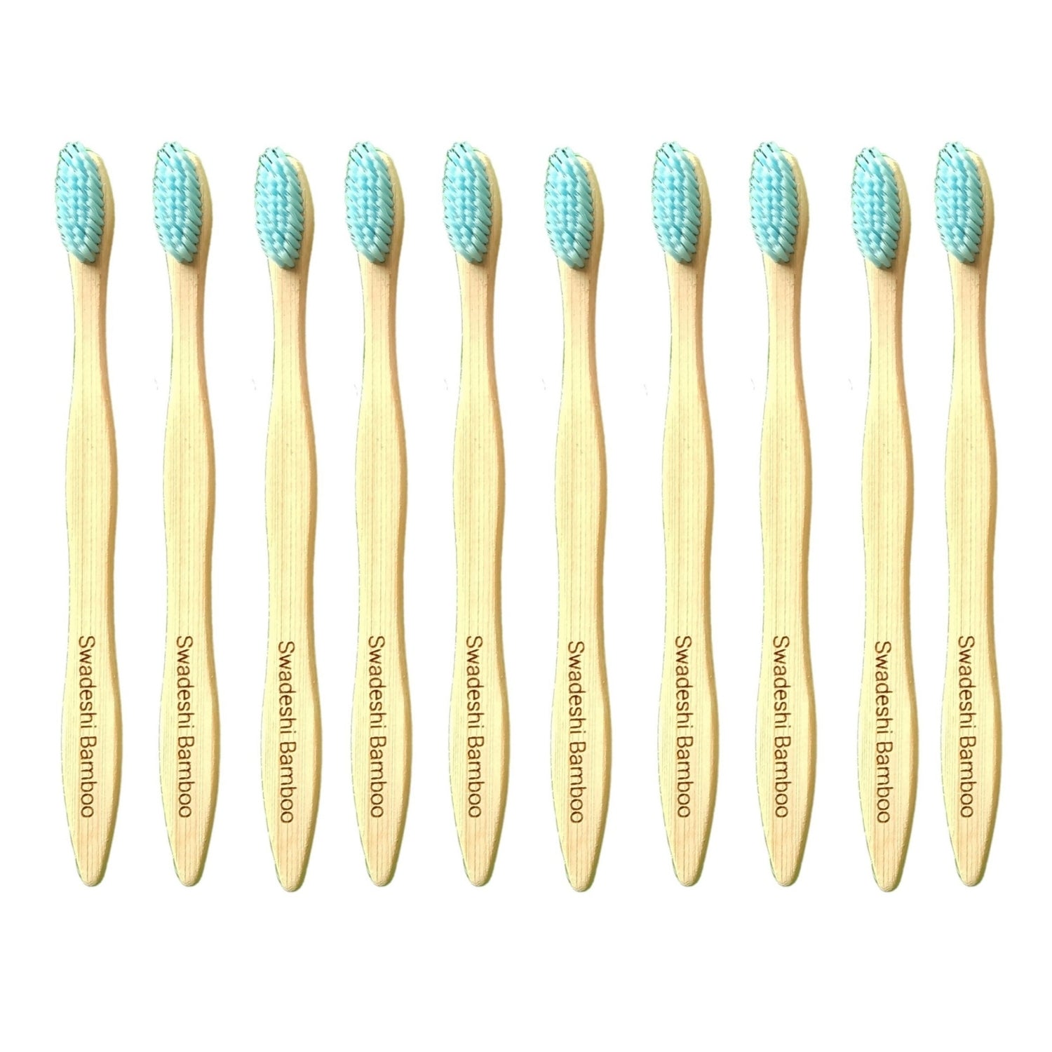 Wooden Bamboo Toothbrush | Pack of 10 | Ultra-Soft Bristles | BPA Free | Biodegradable and Compostable