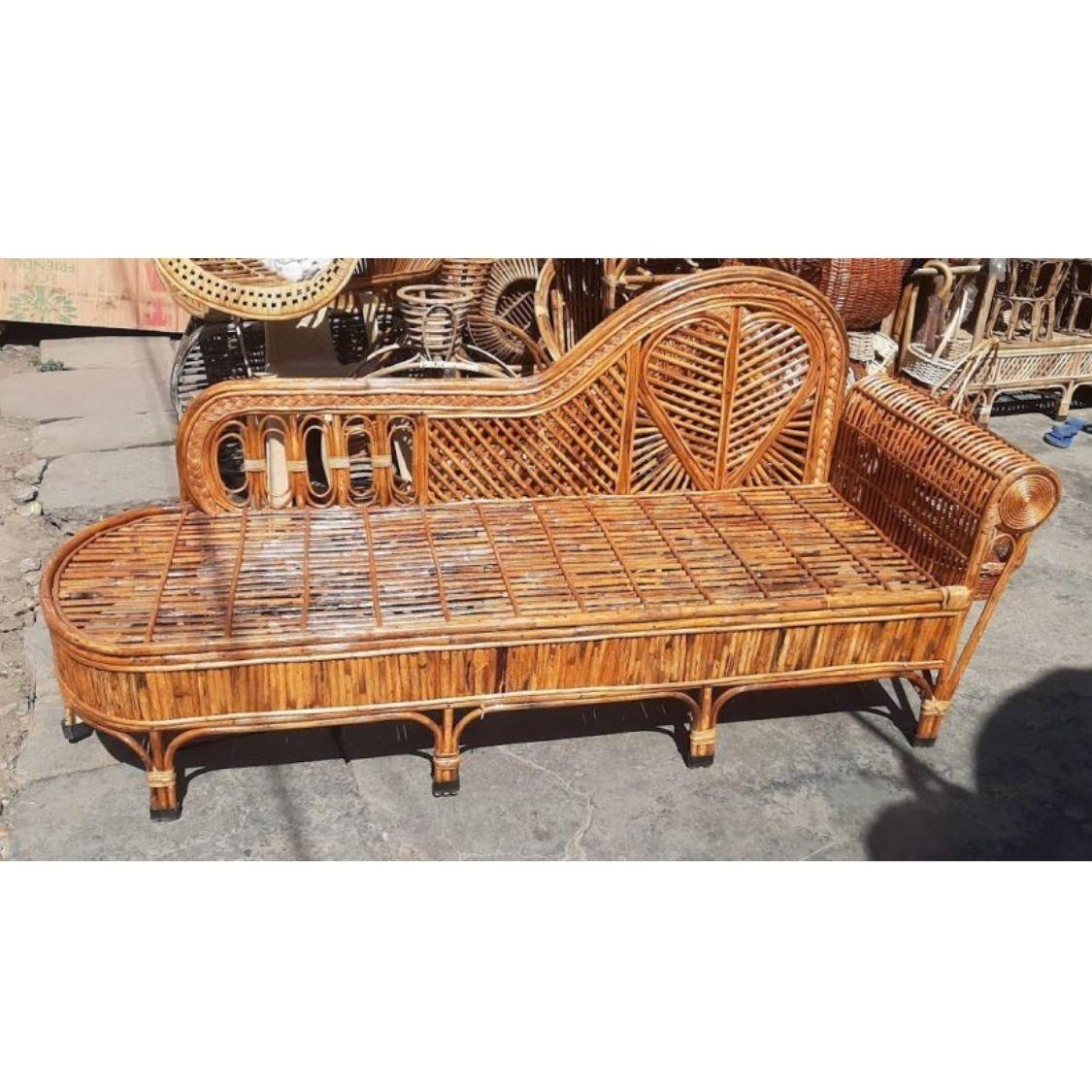 Bamboo Diwan sette I Cane couch-Sofa & Dining I Rattan Diwan - swadeshibamboo