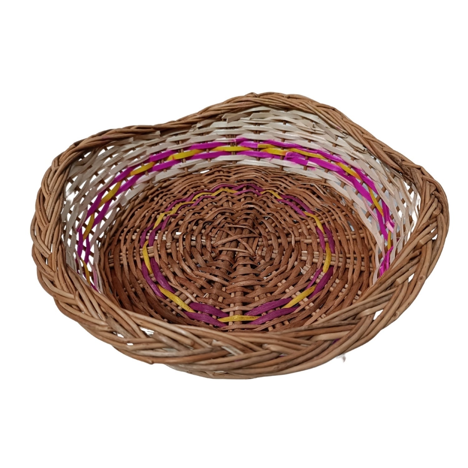 Round Designer Bamboo Multipurpose Handmade Eco Friendly Basket