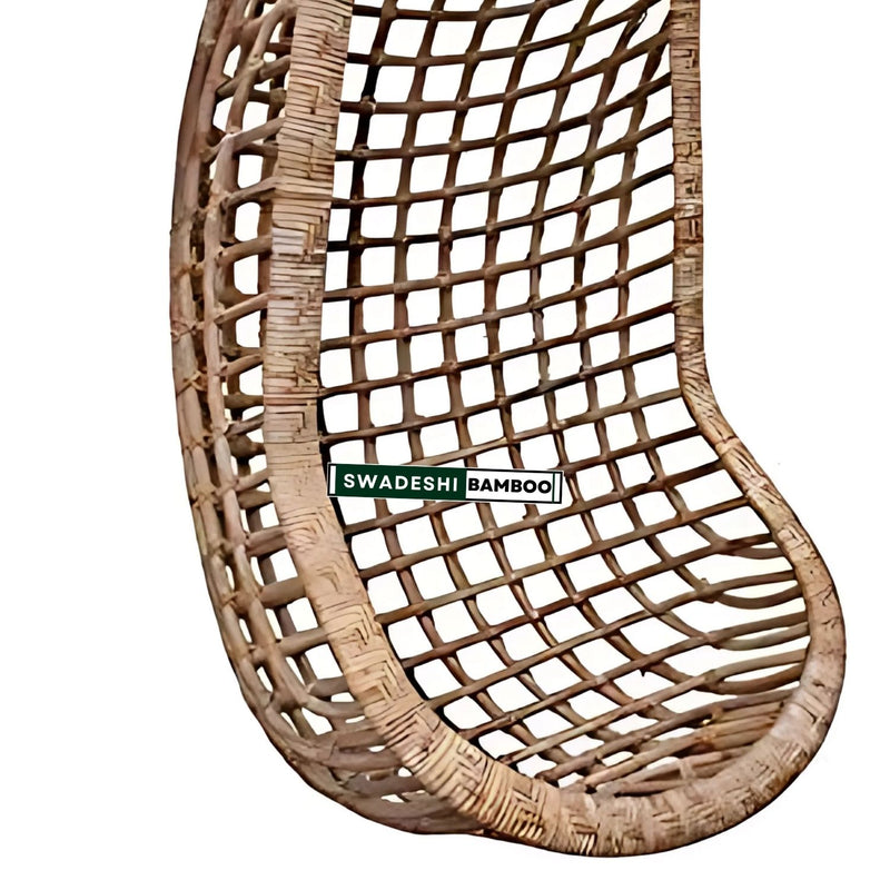 Cane Bamboo Swing Chair for Indoor, Outdoor, Home, Patio, Yard, Balcony and Garden | Size - Large