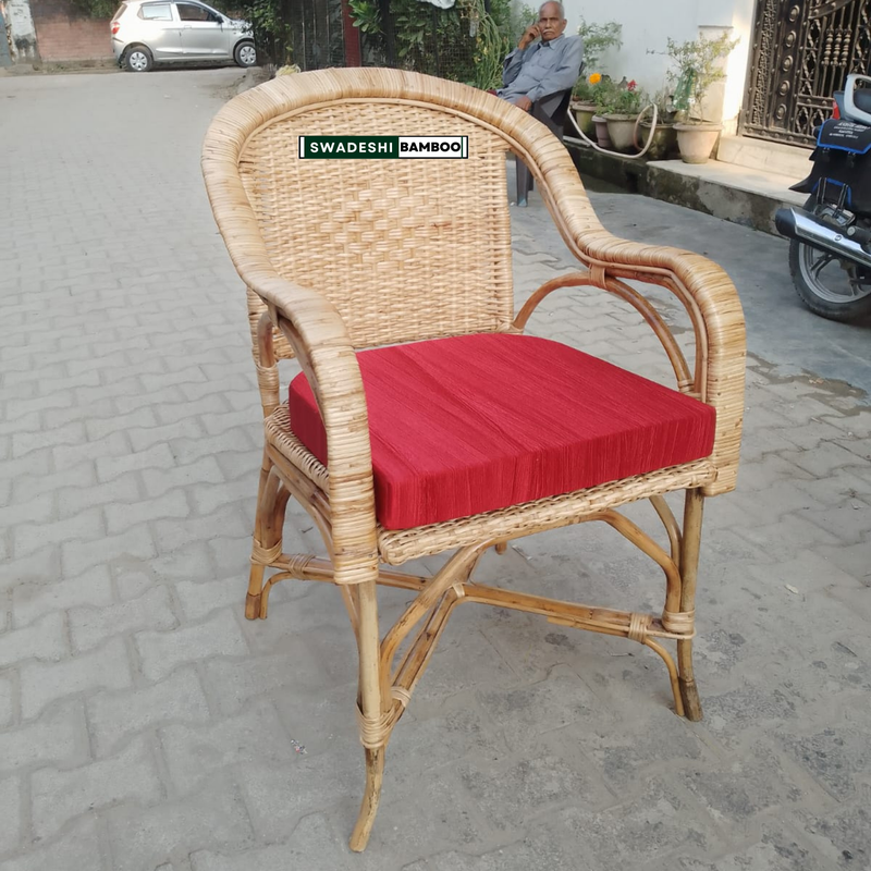 Cane Rattan Designer Chair for Home, Office, Restaurant, Hotel, Garden & Balcony