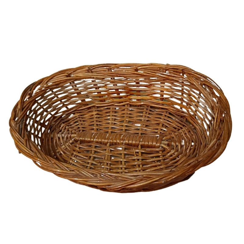 Oval Shaped Bamboo Multipurpose Handmade Basket Set of 2(11