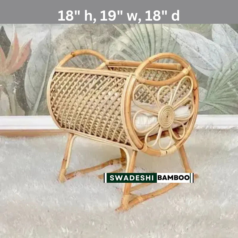 BAMBOO ROUND BABY BED