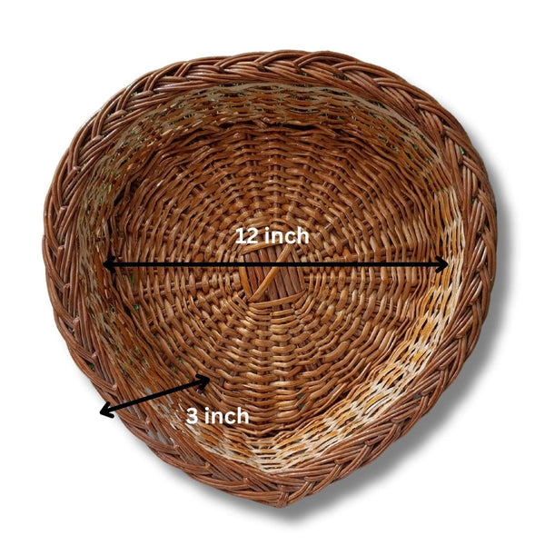 Bamboo Multipurpose Heart Shaped Basket Eco Friendly Basket - swadeshibamboo