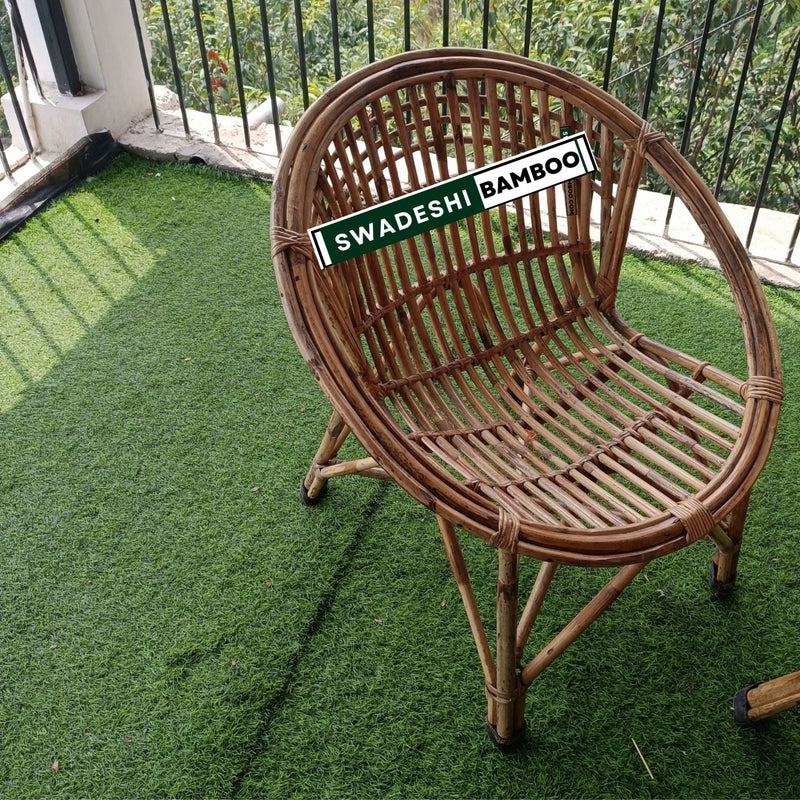 Bamboo Cane Designer Chair for Garden & Balcony