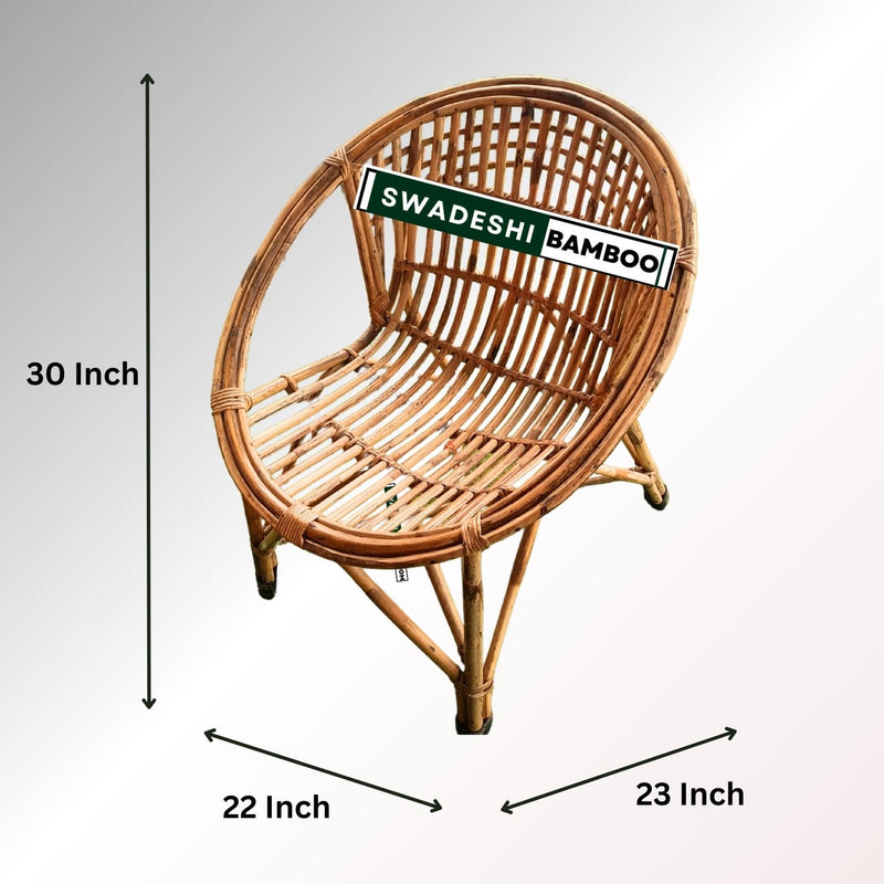 Bamboo Cane Designer Chair(Set of 2) for Garden