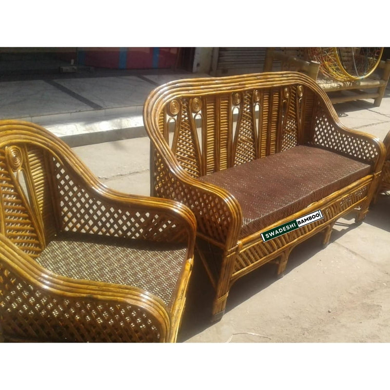 Brown 5 seater sofa