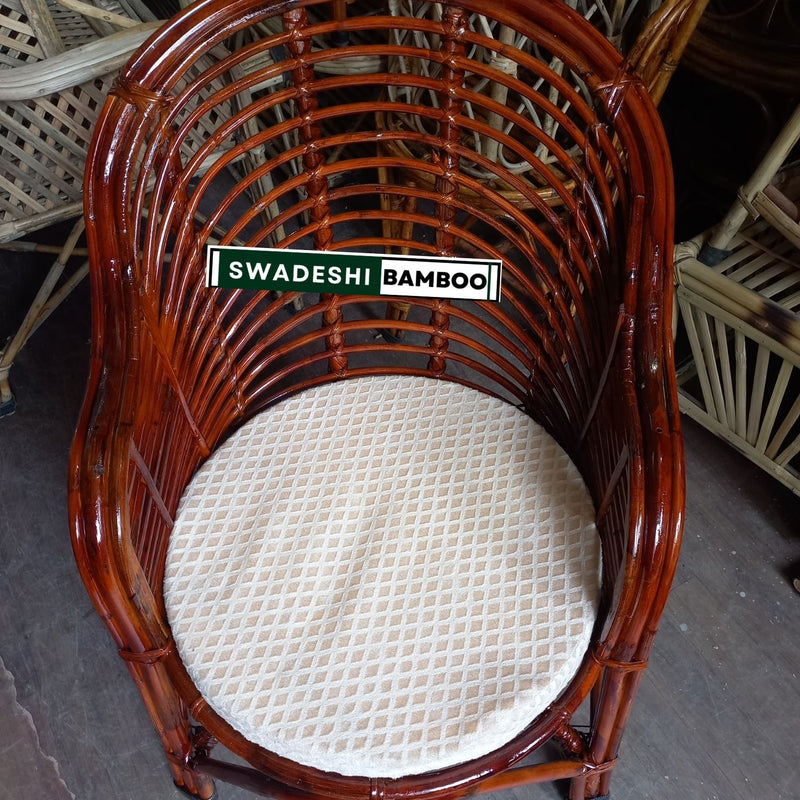 Cane Rattan Arm Designer Heena Chair for Home, Office, Restaurant, Hotel