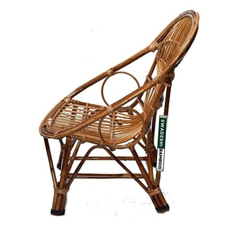  Cane Rattan Arm Queen Chair (Set of 2) for Home, Office